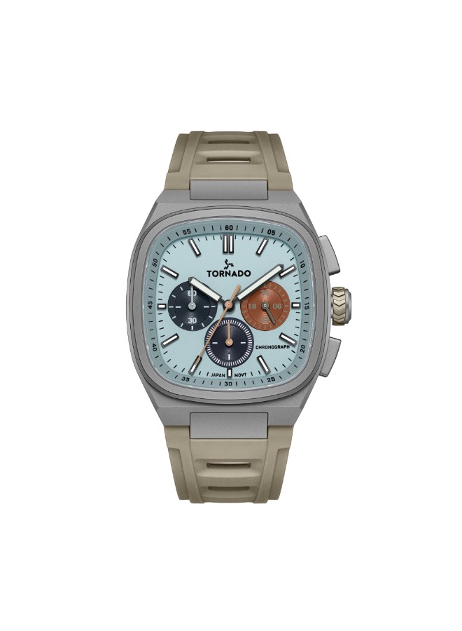 Tornado Aristocrate Men’s Chronograph Watch | Blue Dial, 42mm, 100 m (10 ATM)