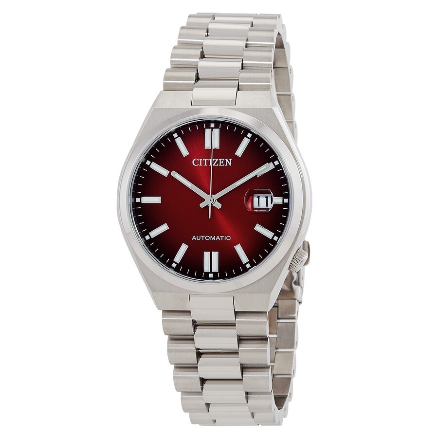 Citizen Men’s Tsuyosa Automatic Burgundy Dial Watch – NJ0150-56W NEW