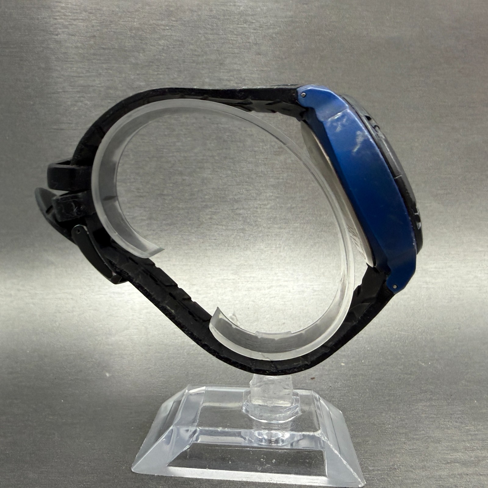Tissot T-Touch Watch Men 47mm Black Blue Ana Digi Alarm Chrono New Battery W/Box