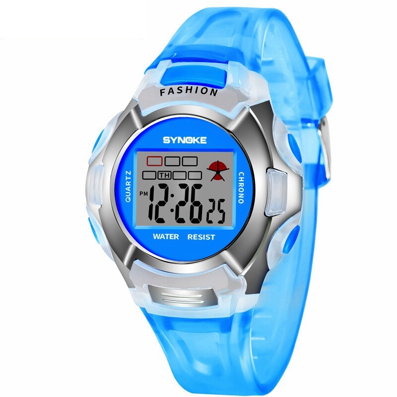 Waterproof Digital Sport WristWatch Girls Boys Alarm Date Children Kids Gift US