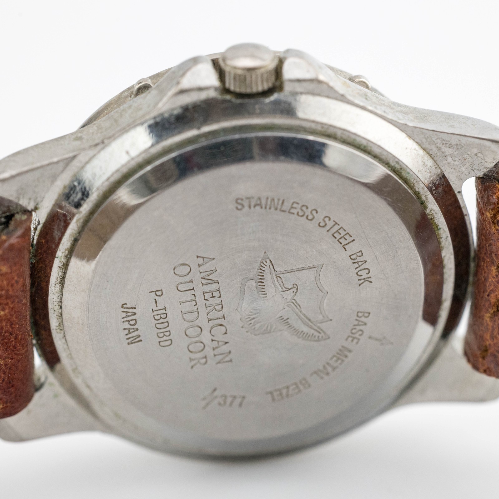 AMERICAN OUTDOOR P-IBDBD Genuine Leather Quartz Analog Women’s Watch New Battery