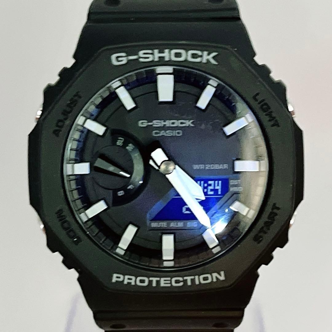 CASIO G SHOCK GA 2100 Casioak Black Men’s Watch Working Condition