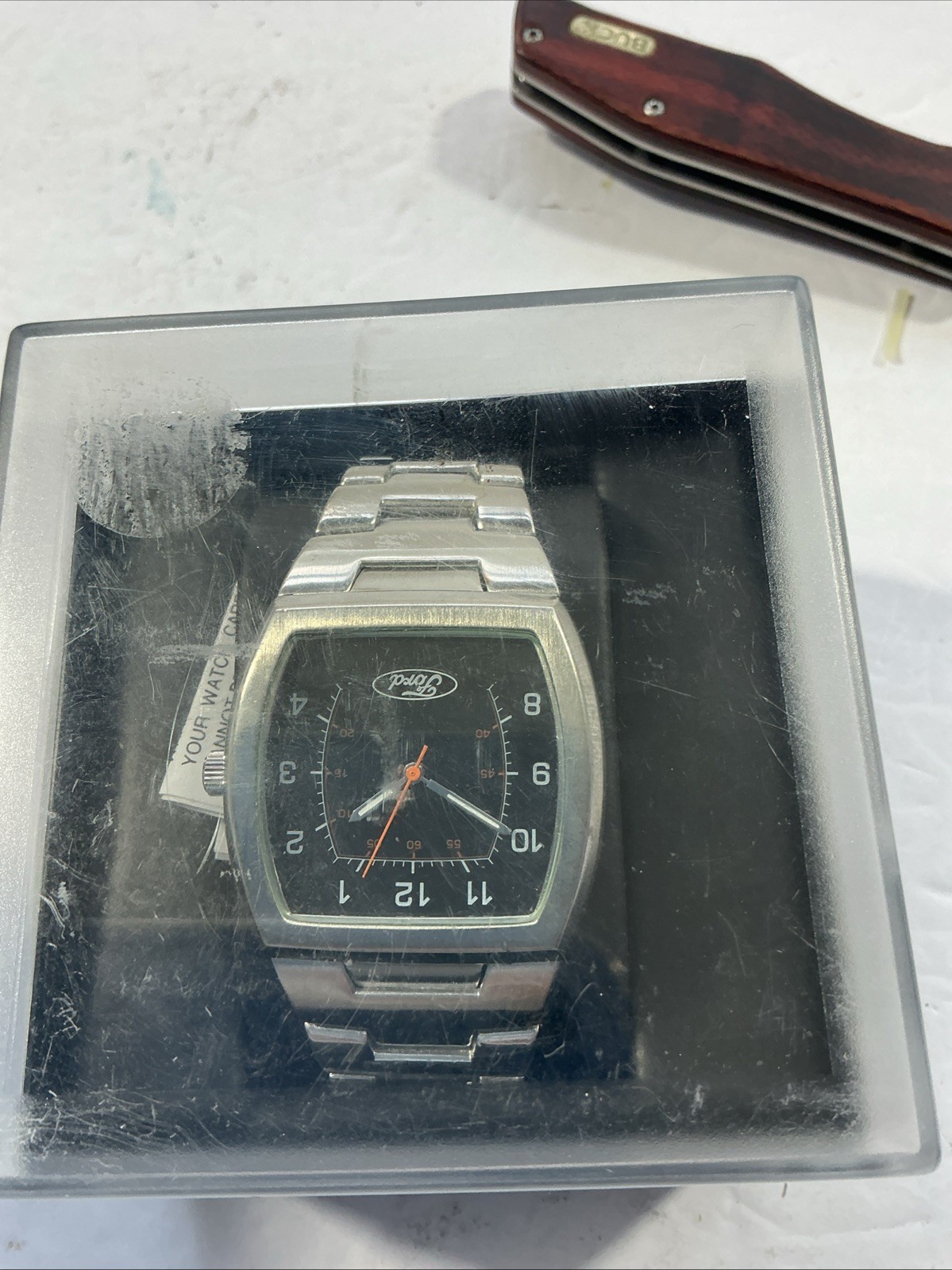 Ford Racing Official Branded Stainless Steel Men’s Watch w/ Box — Unworn