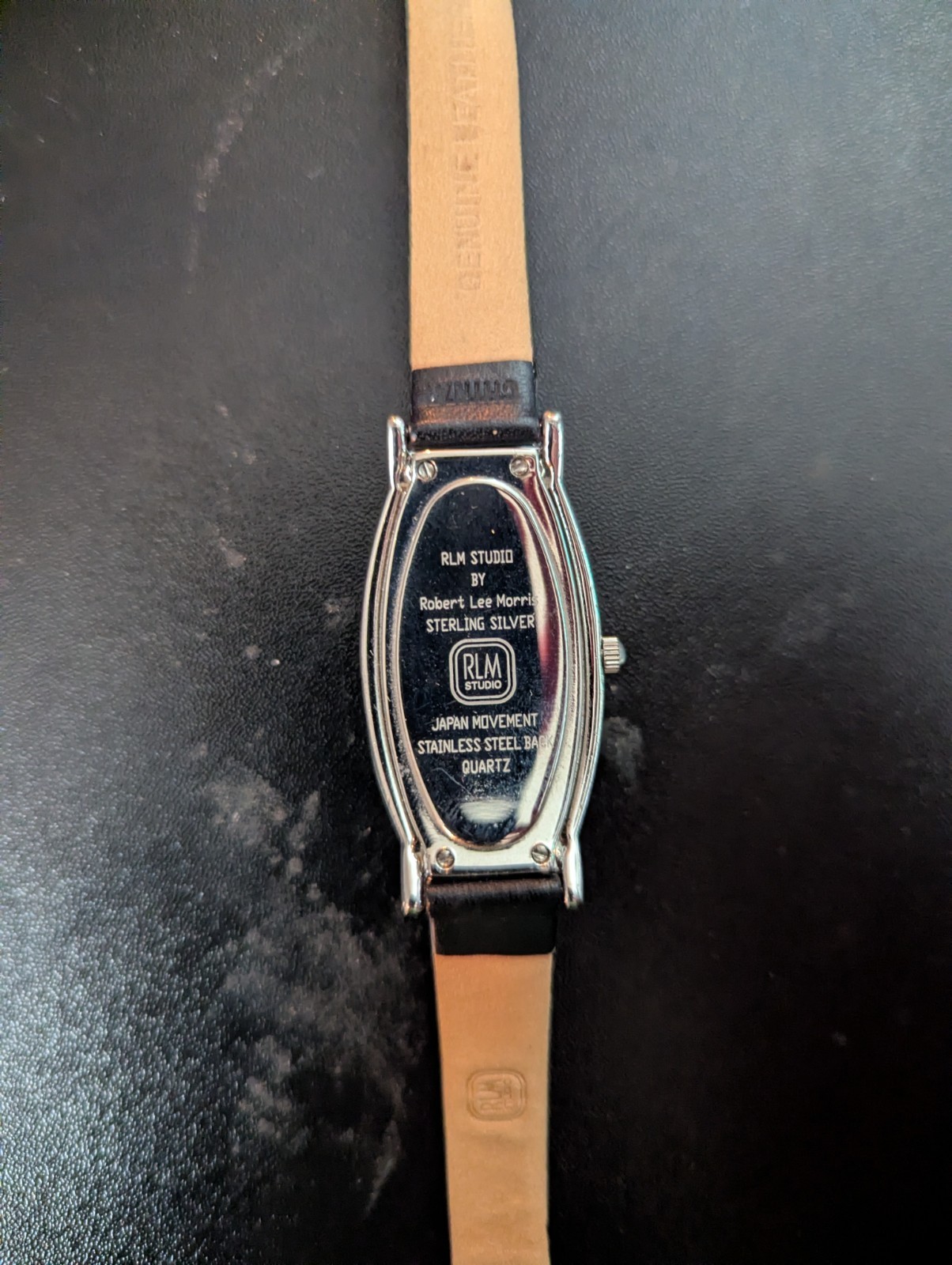 Black RLM Studio Robert Lee Morris Women’s Sterling Silver Quartz Watch