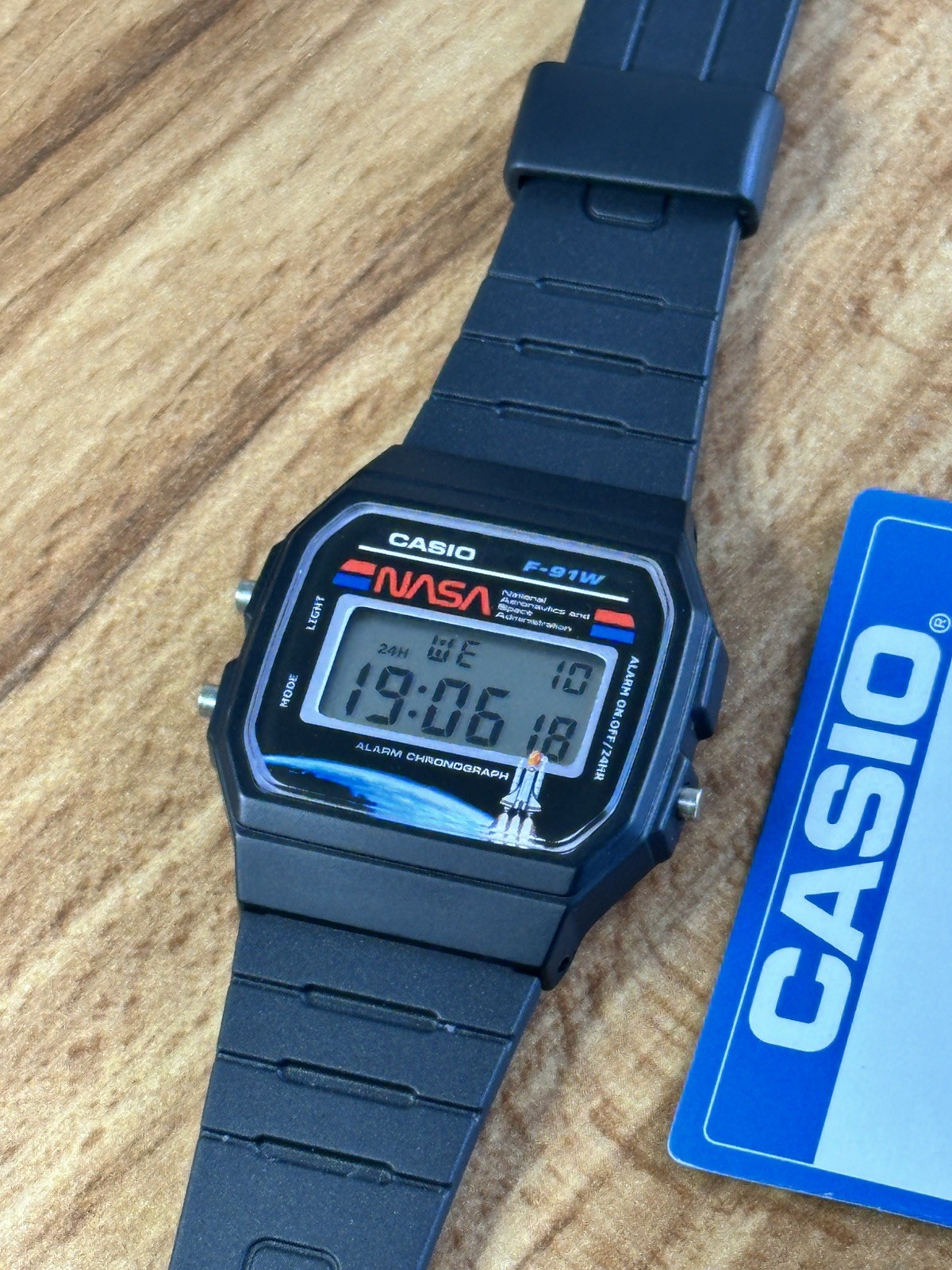 Casio F91W Custom Watch. NASA