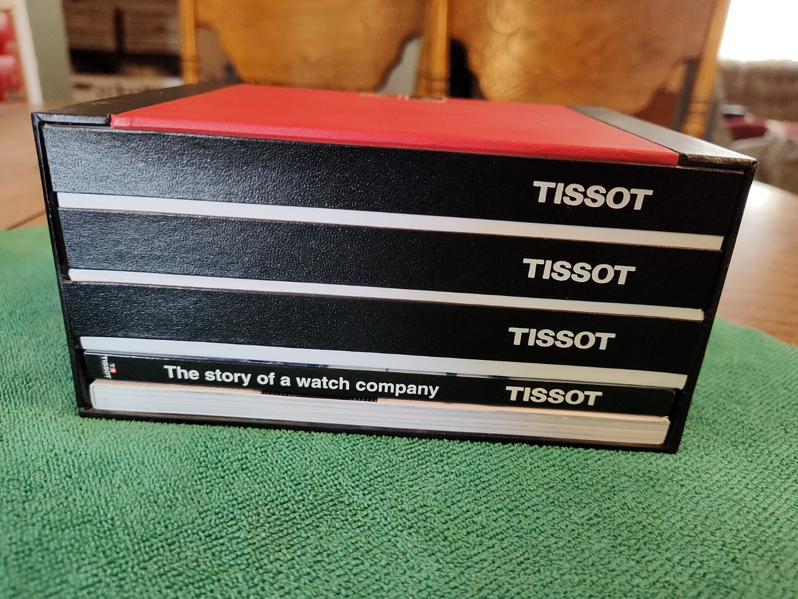 Tissot Tradition T063610A Leather Men’s Swiss Watch, Diamond Pattern Dial, w/Box