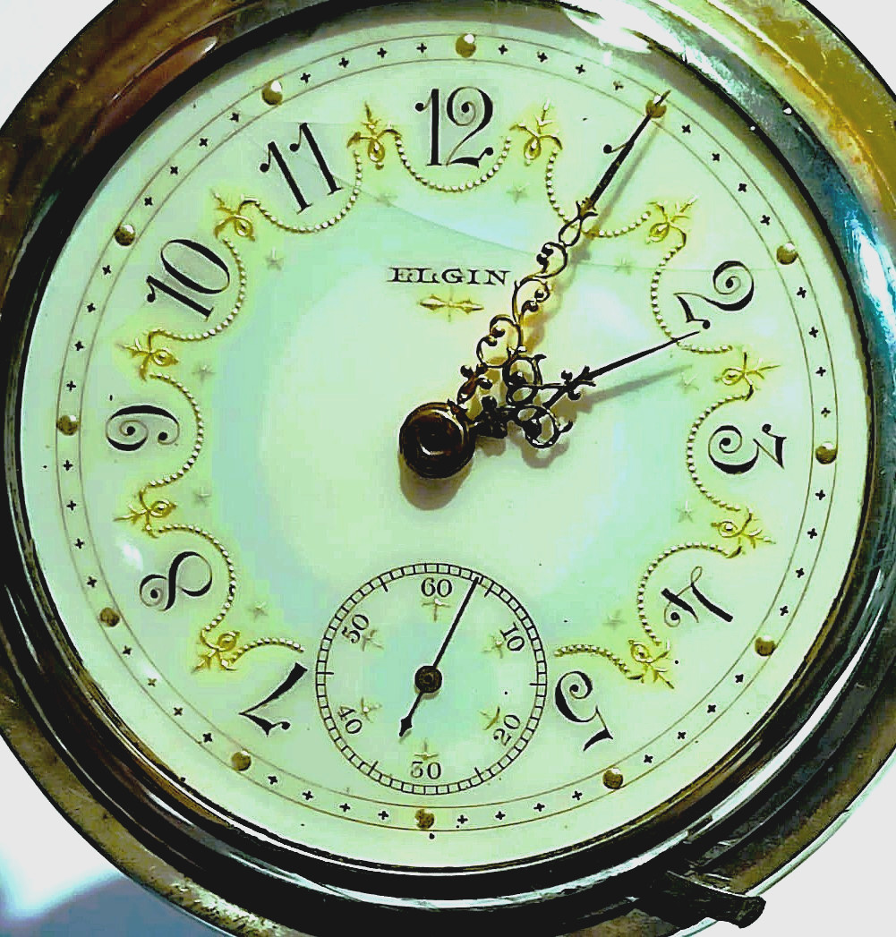 ??COIN SILVER ELGIN, GR:335, 18s, 17 JEWELS? FULL HUNTER POCKET WATCH,FWO??