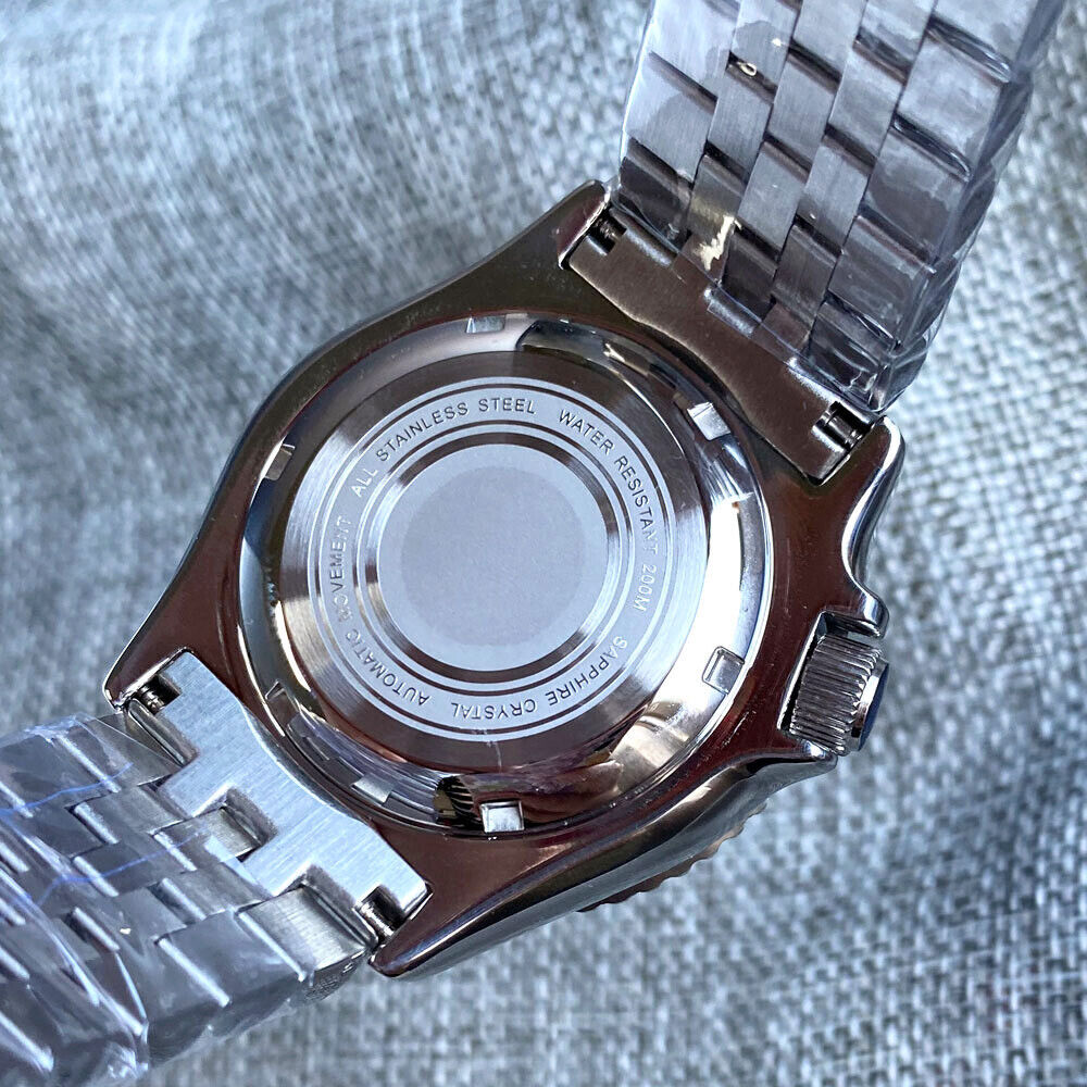 Tandorio 41mm Sapphire 20ATM Luminous Automatic NH35 Men Watch Steel Band Date