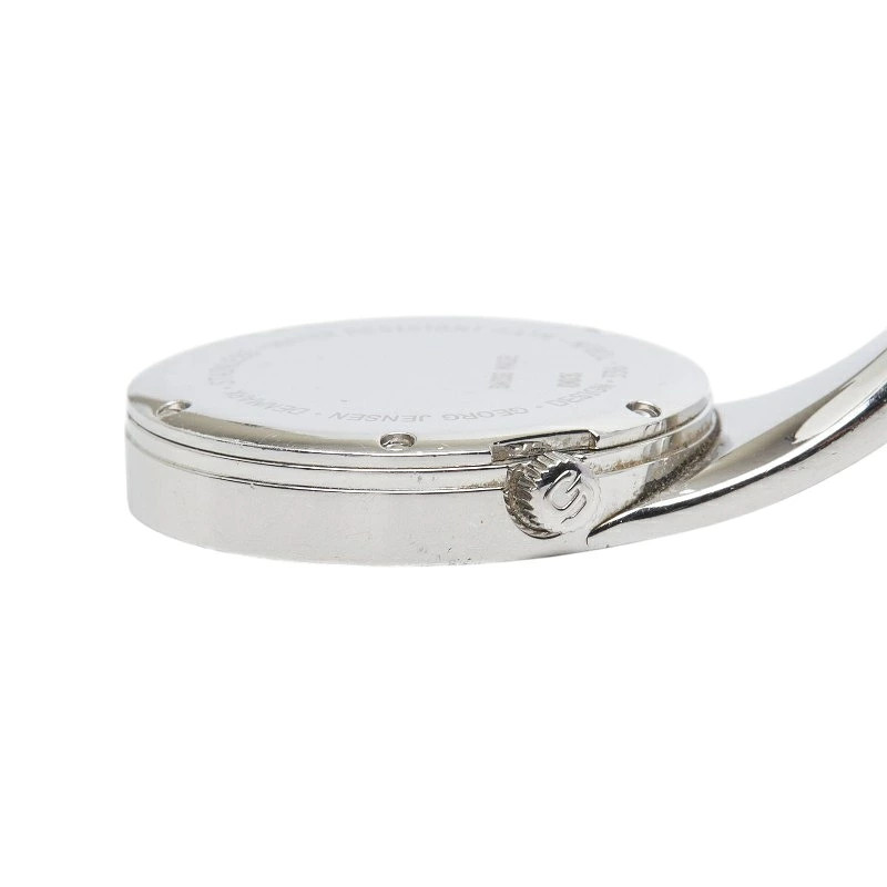 [B1R] Georg Jensen Quartz Silver Dial Stainless Steel Ladies Watch [x2s]