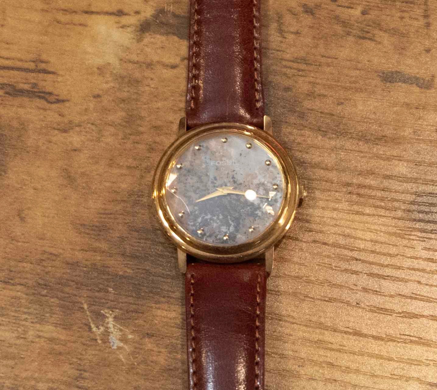 Fossil Coupe De Lux watch set, watch and original collectible packaging Untested