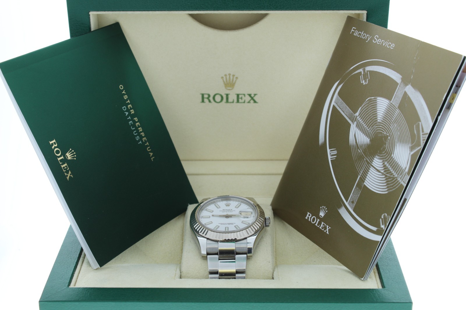 Rolex Datejust II 41mm 116334 White Index Dial Oyster Bracelet