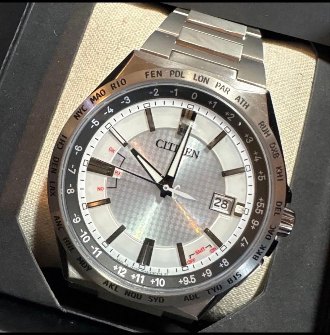 New Citizen Attesa Eco Drive Titanium Band CB0210 54A