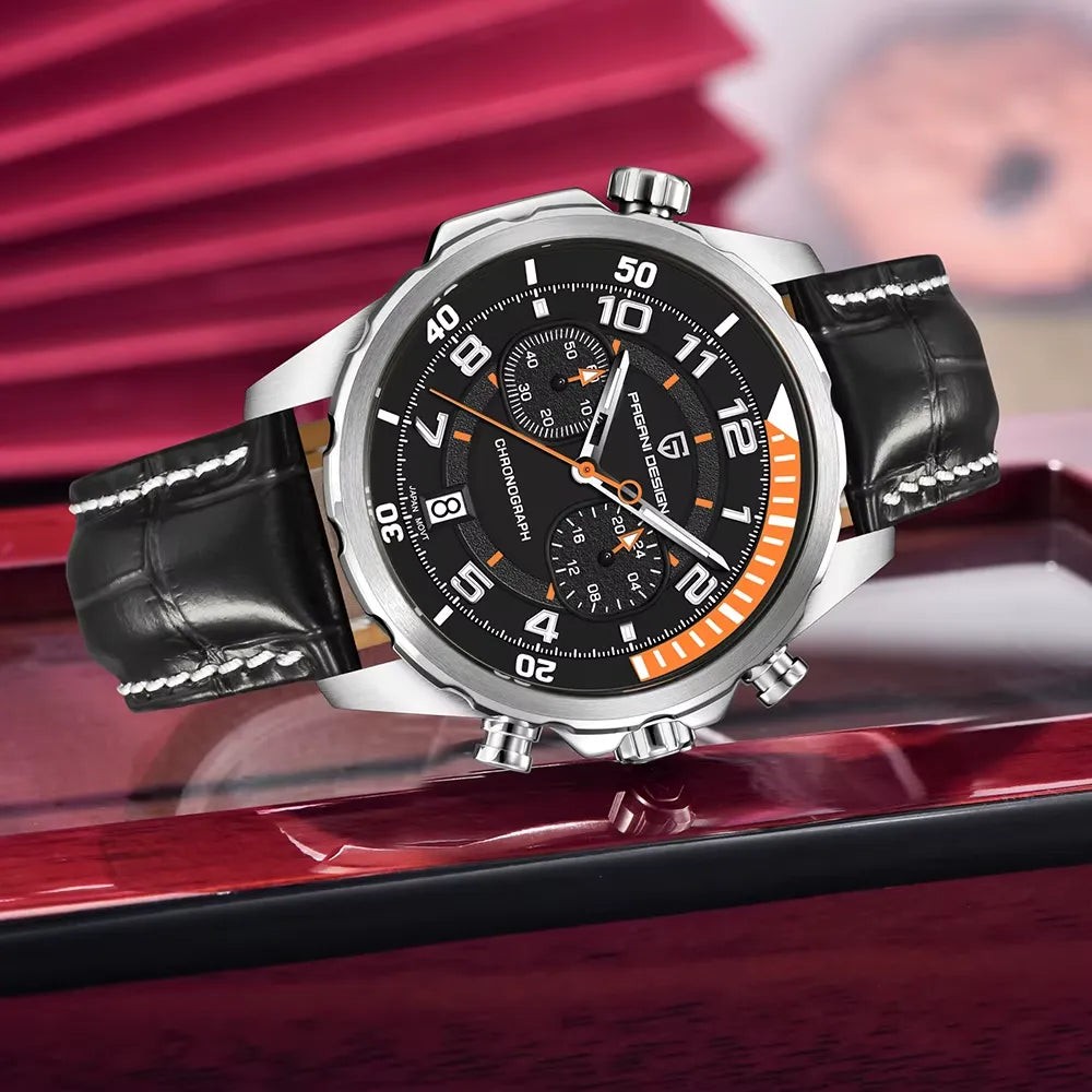 Pagani Design PD-1811 Black Leather Automatic Men’s Watch