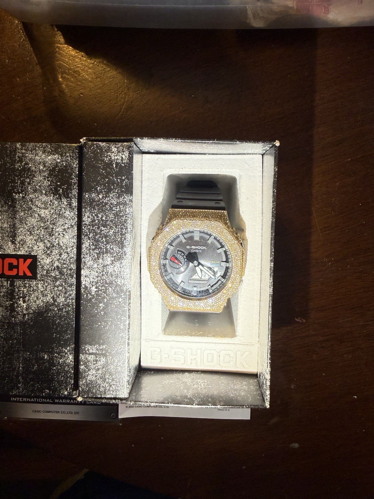 Casio G-SHOCK CUSTOM Tough Solar Bluetooth with 6.00 CT natural diamonds
