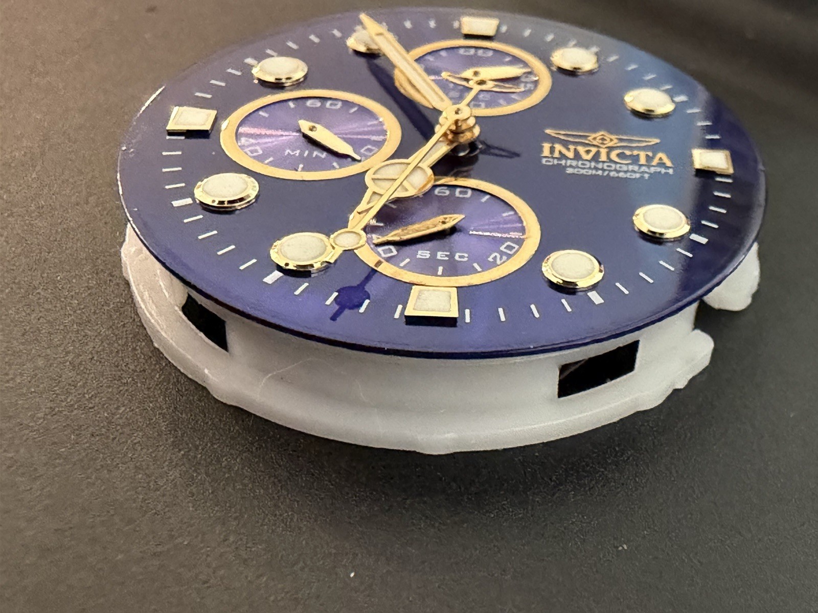 Invicta Pro Diver Chronograph Gold Tone Mens Watch 19157 Working Read Desc.