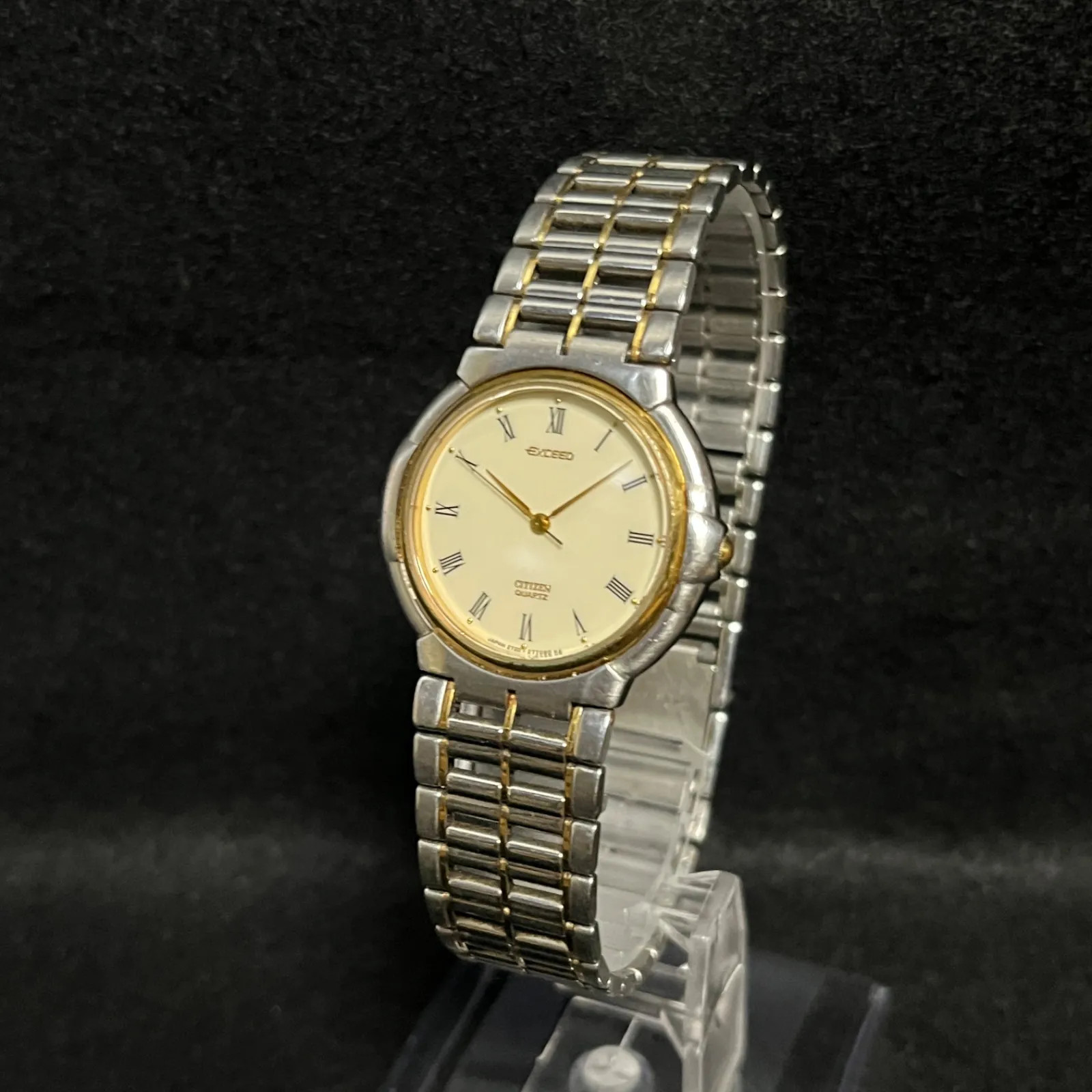 [Working Condition] CITIZEN EXCEED Gold Quartz Watch 2730-274032 – Battery Repla