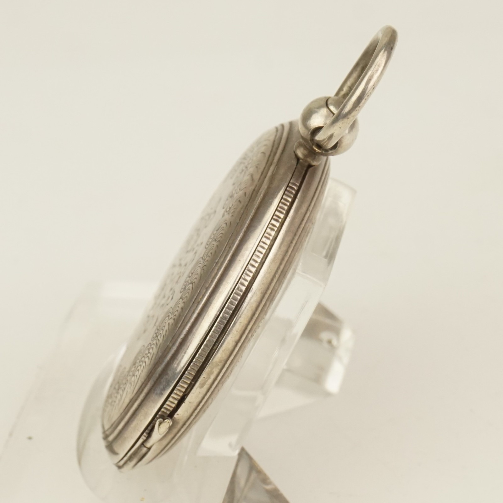 RAR! Fullhunter Solid Silver Key Pocket watch Men’s no repeater fusee duplex RAR