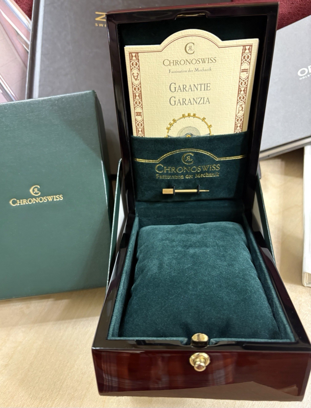 Chronoswiss – Lunar Moon Phase Triple Calendar – CH 9323 – C.931 – Box & Papers