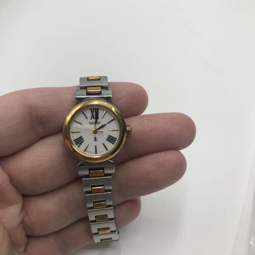 Seiko Lucia Solar Combi V117-0AG0 elegant compact business casual formal Used