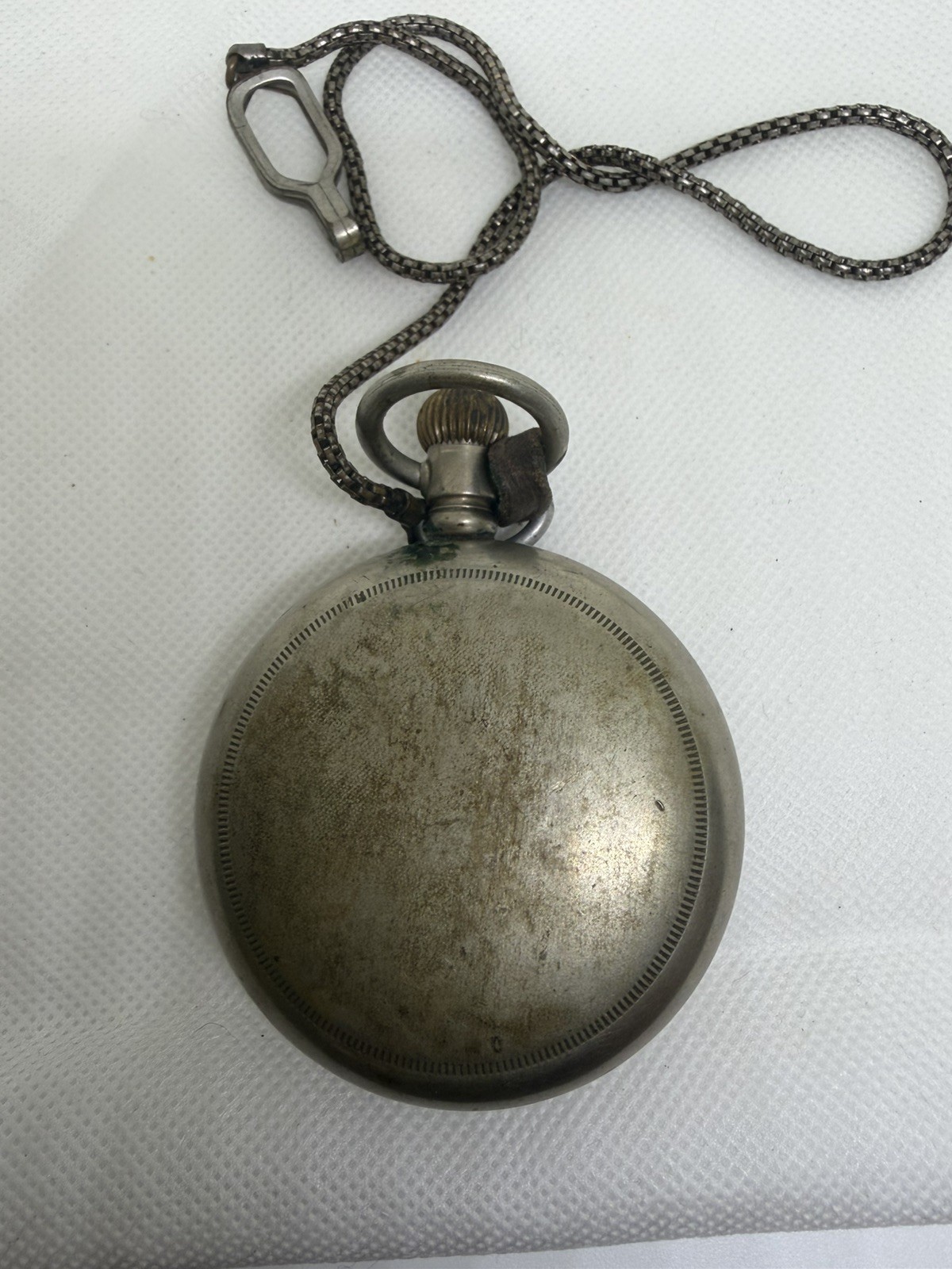 Antique – Open Face – Elgin – Gold Filled Pocket Watch – W/ Chain (27312)