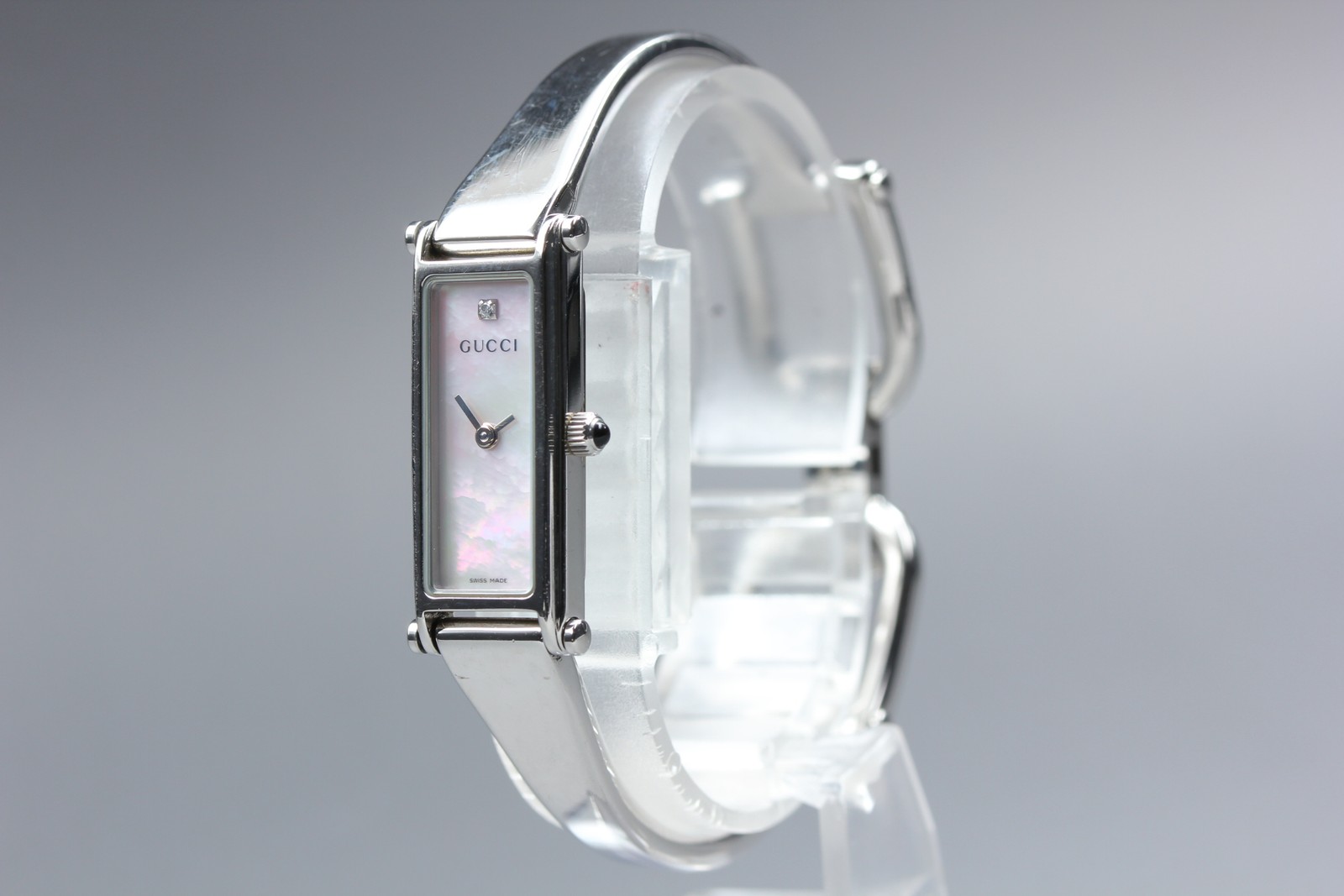 [Exc+5] GUCCI 1500L 12mm Shell Dial 1P Diamond Quartz Women’s Wrist Watch