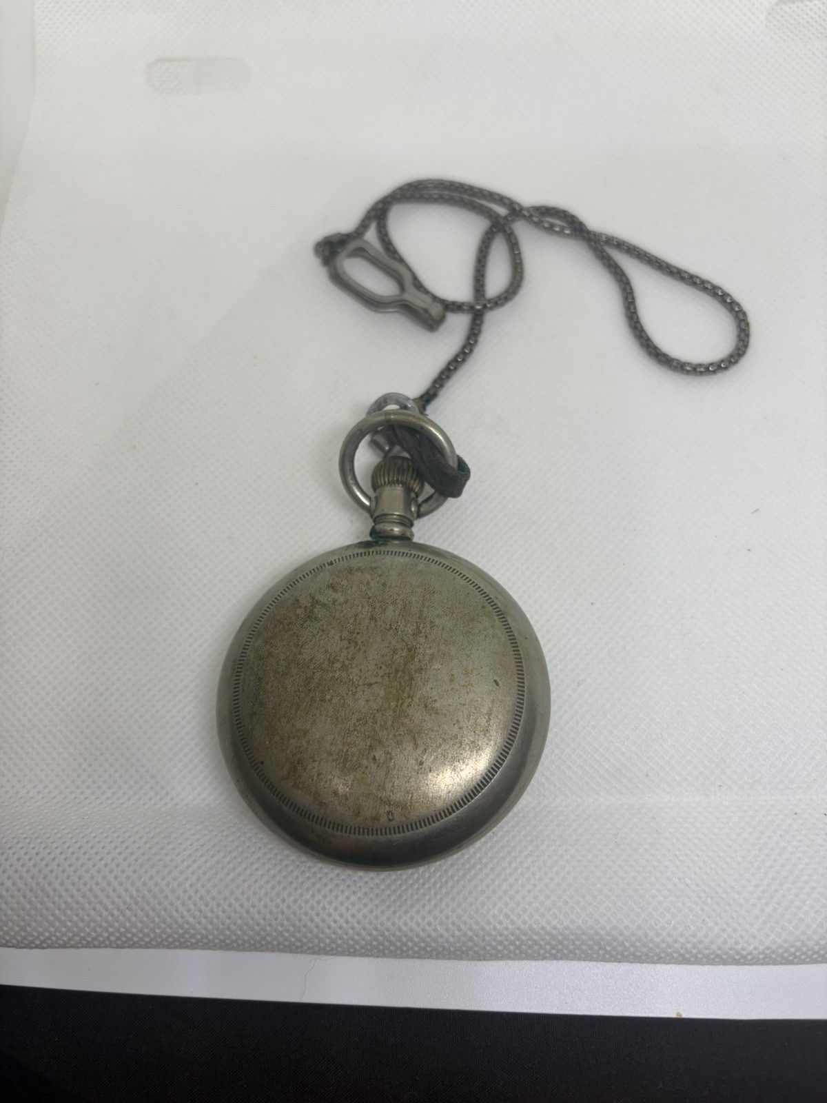 Antique – Open Face – Elgin – Gold Filled Pocket Watch – W/ Chain (27312)