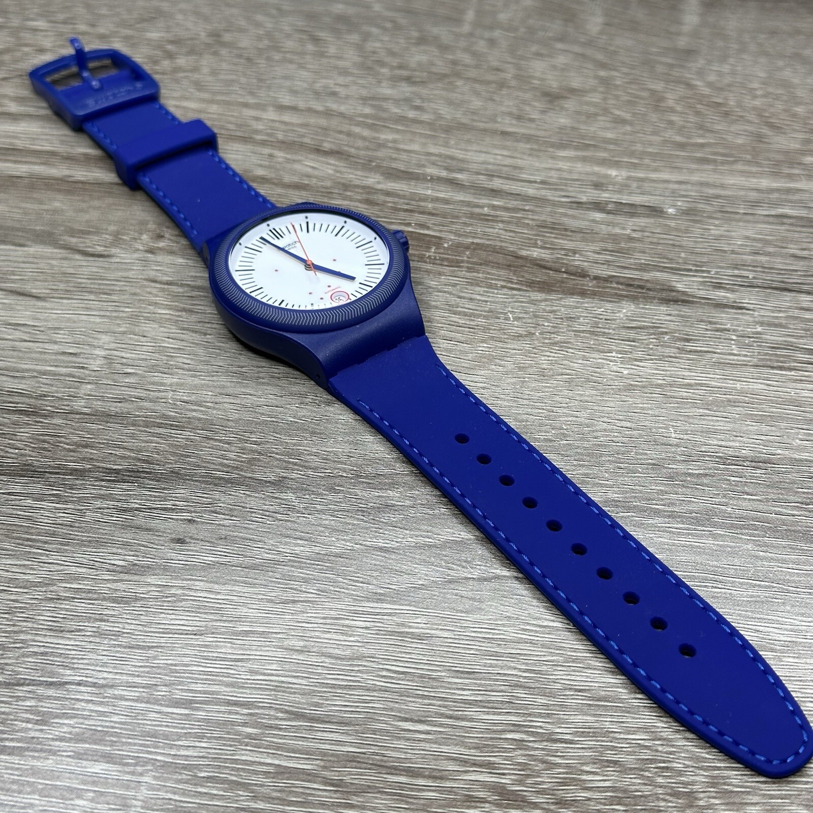 NEW✅AUTOMATIC✅ Swatch SISTEM-51 SISTEM GRID Blue Silicone Men’s Watch SUTN401