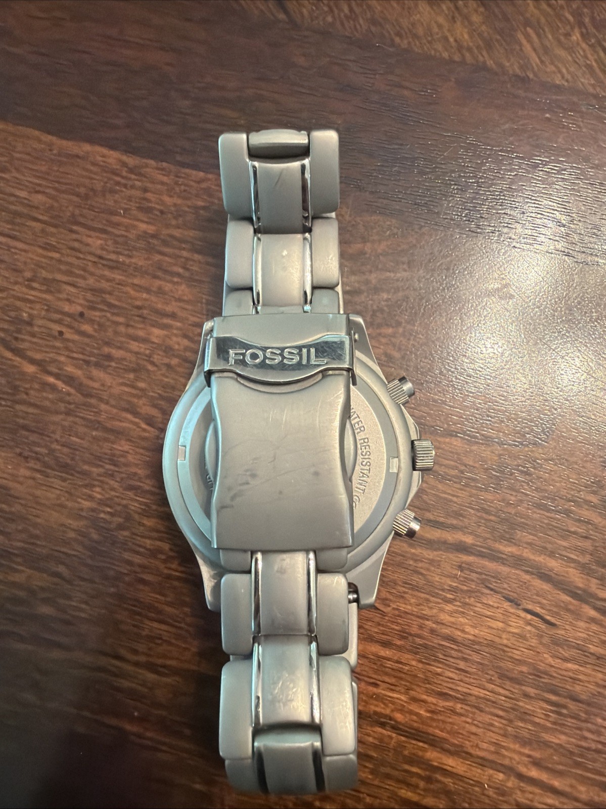 Fossil blue titanium watch With Case (don’t Know If Case Belinda To Watch