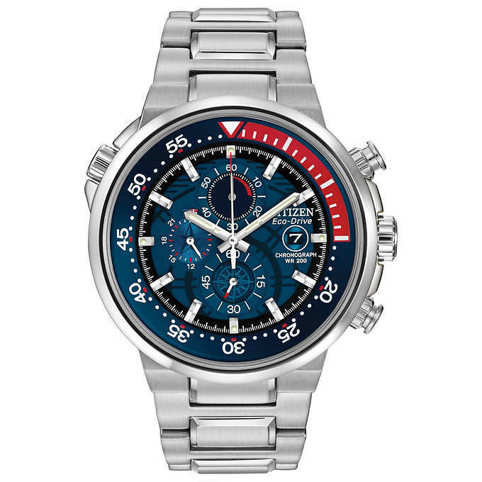 Citizen CA0440-51L Endeavor Eco-Drive Chronograph Silver Tone Men’s Watch