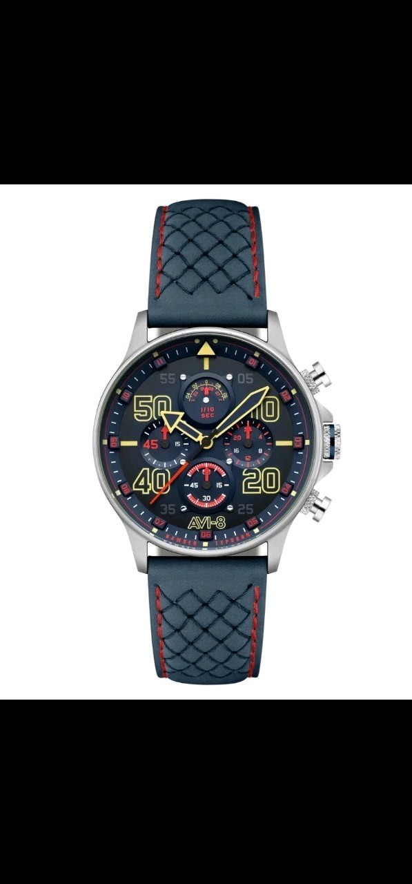 AVI-8 Hawker Typhoon Chronograph Blue Dial Quartz Men’s Watch AV-4093-0C