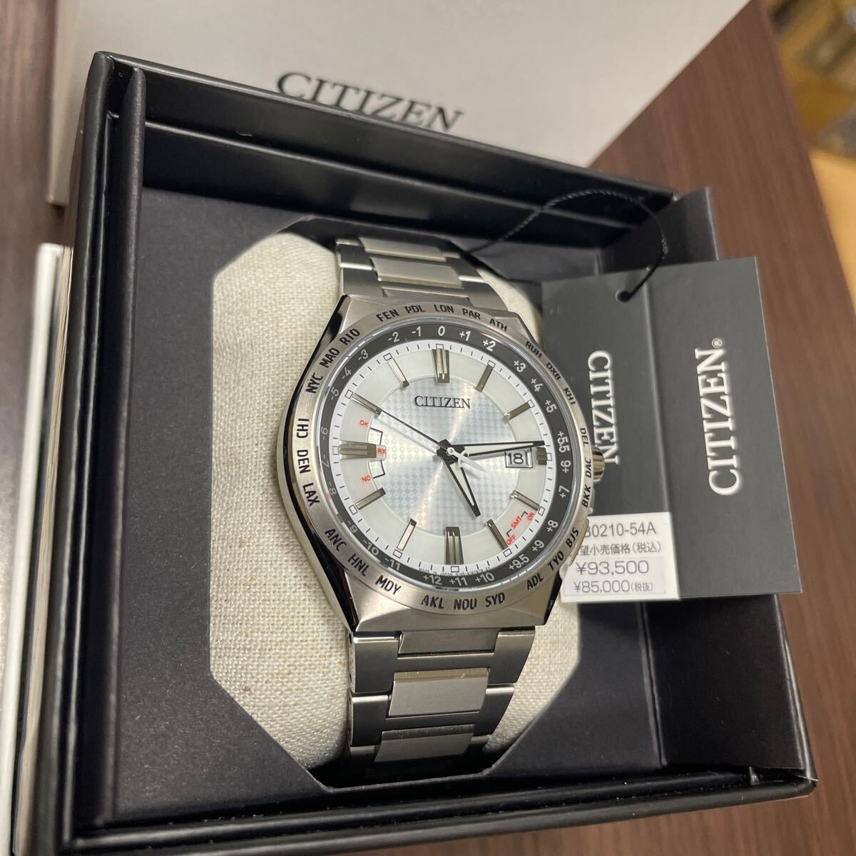 ATTESA ACT Line Super Titanium Band Silver Band CB0210 54A (White) New