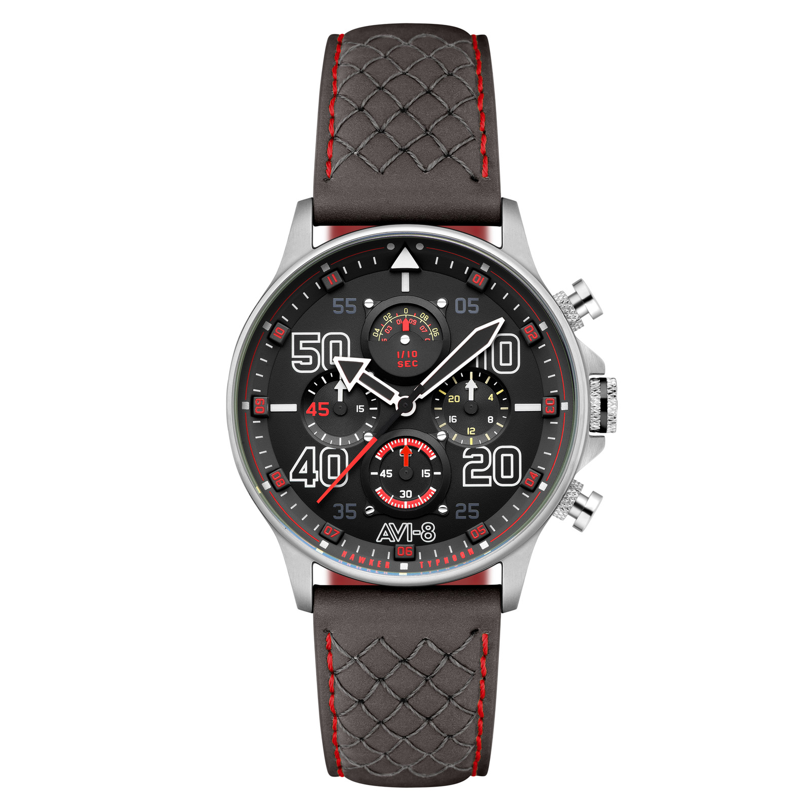 AVI-8 Hawker Typhoon Coningham Stainless Steel 42mm Japanese Quartz Wristwatch A