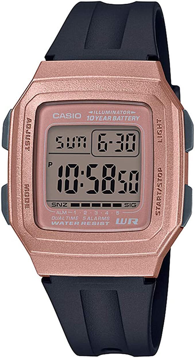 Casio F201WAM-5A Resin Band Bronze Digital Watch