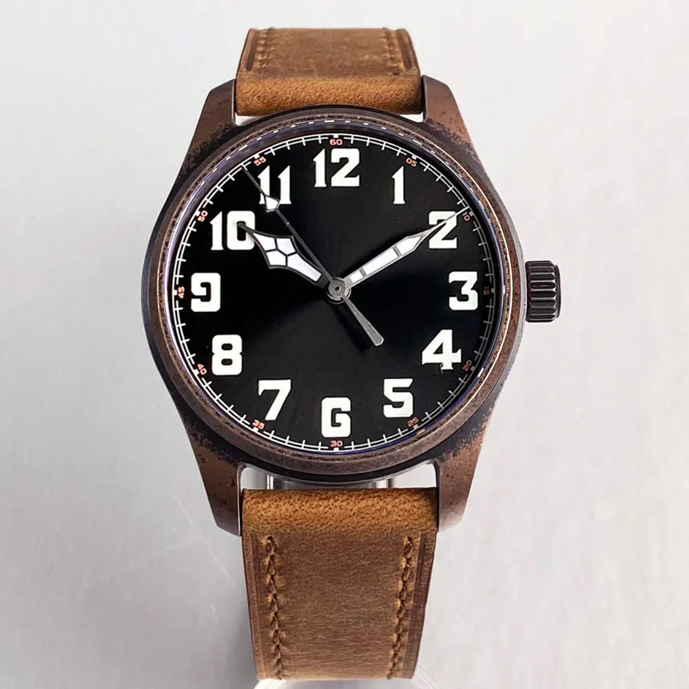 Tandorio 20ATM Pilot Retro Diver Automatic Men Watch For Japan NH35/Miyota 8215