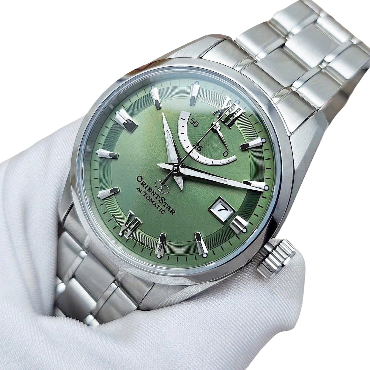 Orient Star Sapphire Crystal Automatic RK-AU0107E Green Dial Men’s Watch