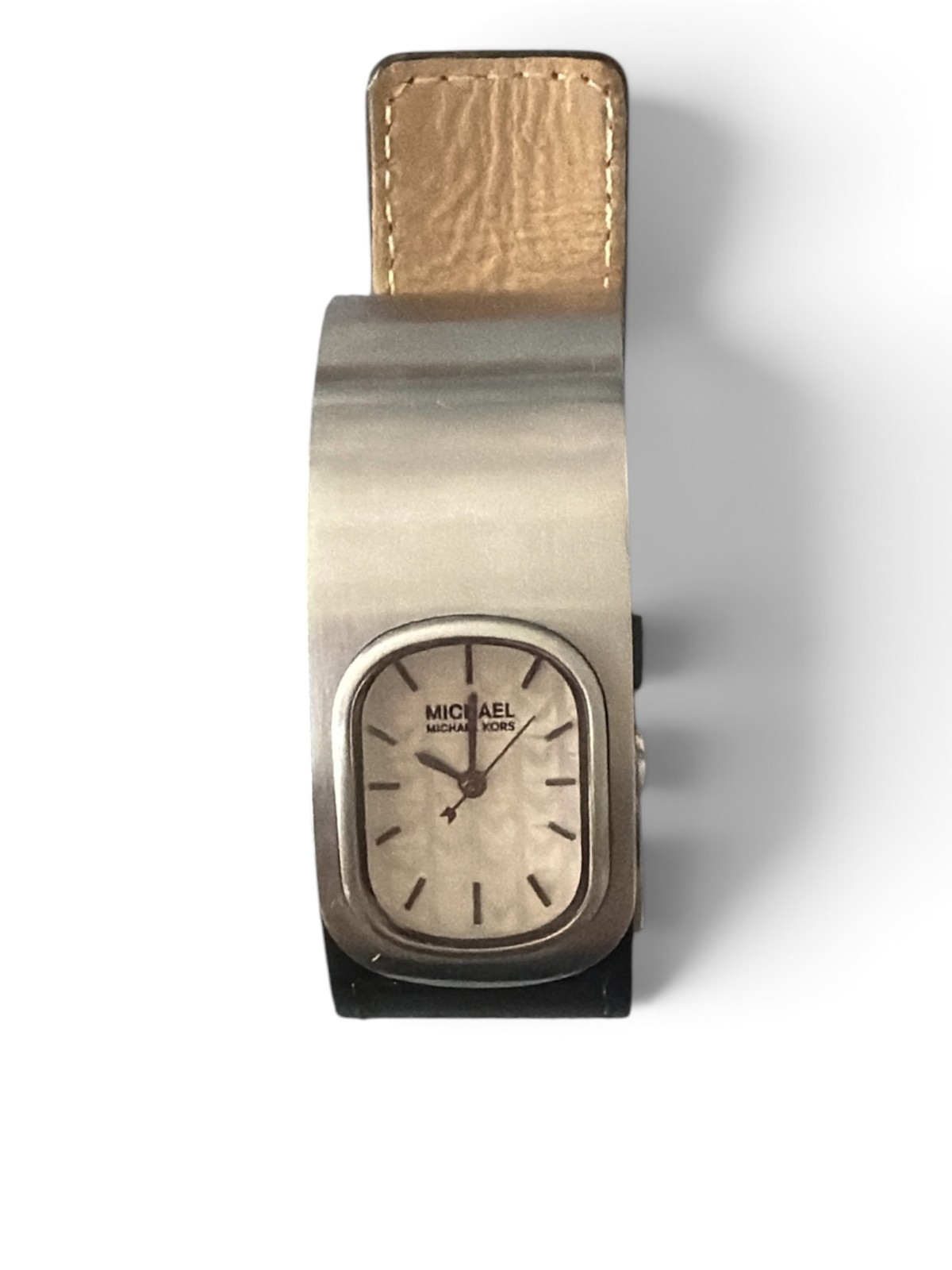 Michael Kors Women’s Cuff Watch Mother of Pearl Dial Stainless Steel Quartz