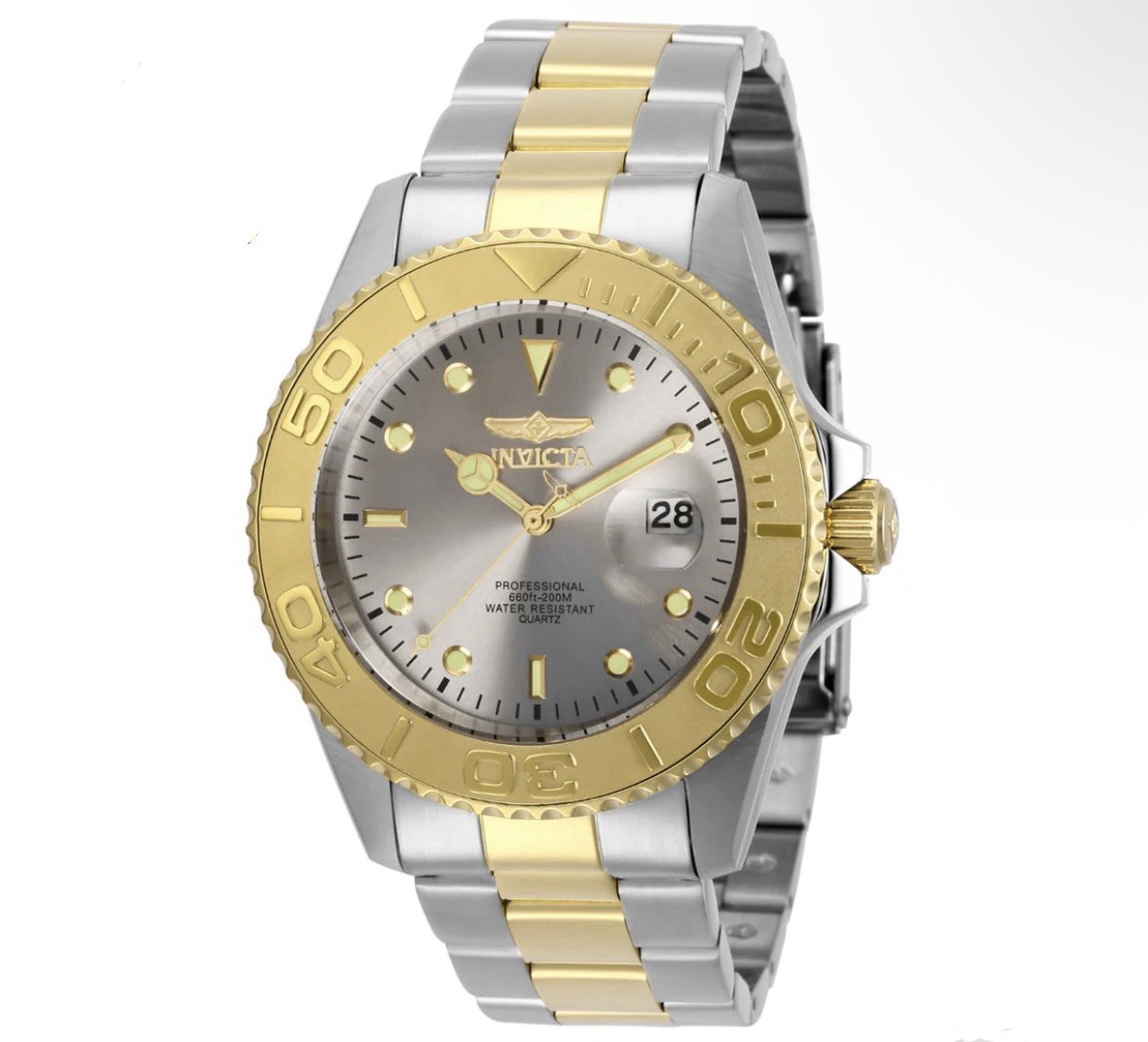 Invicta Pro Diver Abbysor Men’s Watch – 43mm, Steel, Gold (29950)