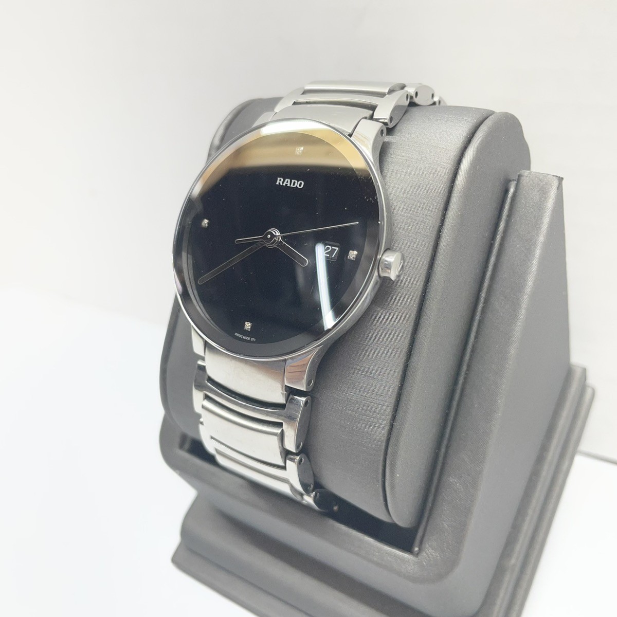 RADO CENTRIX 115.0927.3 BLACK DIAL DIAMOND QUARTZ WATCH (CMP127201)