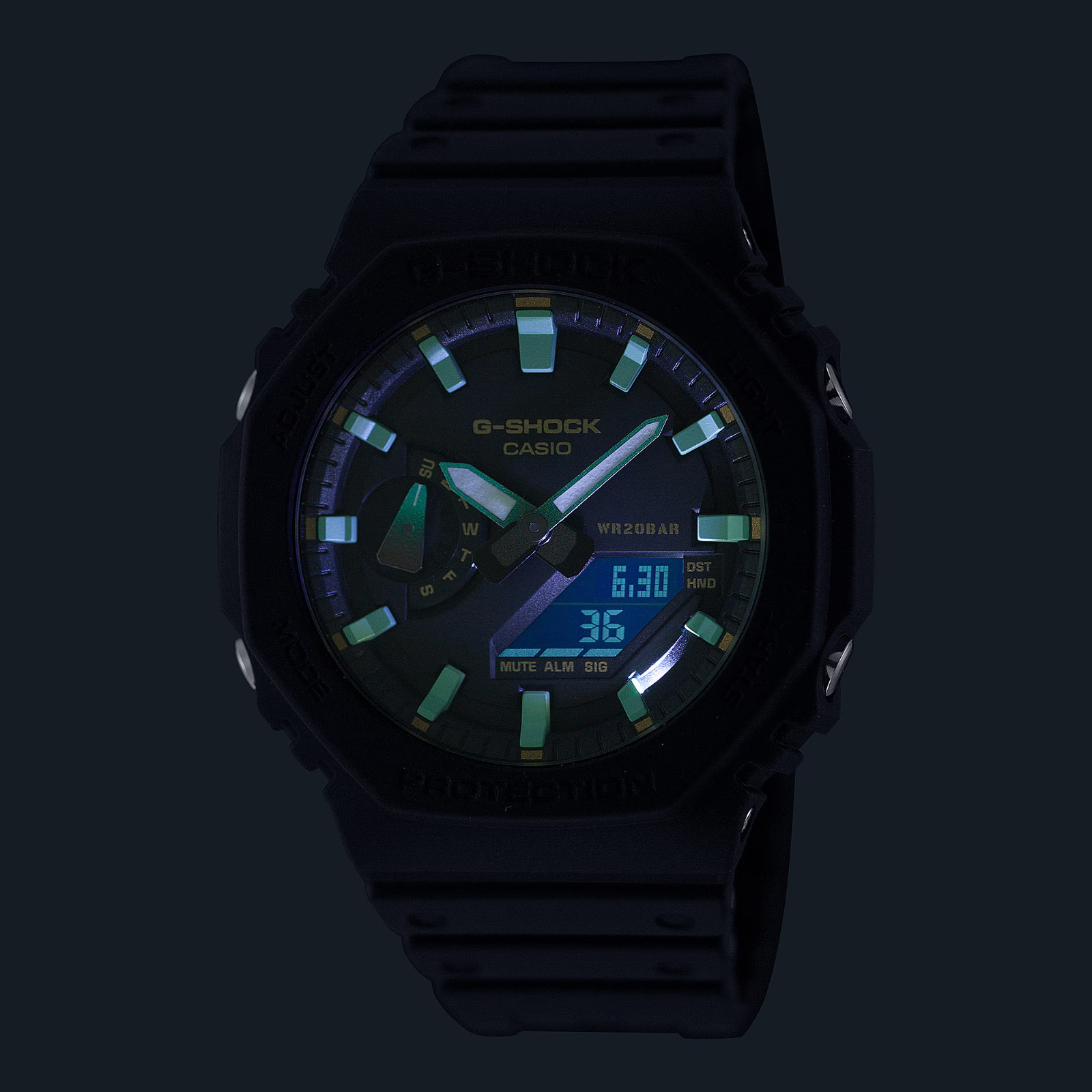 CASIO G-SHOCK GA-2100RC-1A “CASIOAK” BLACK A/D WATCH 4549526350610