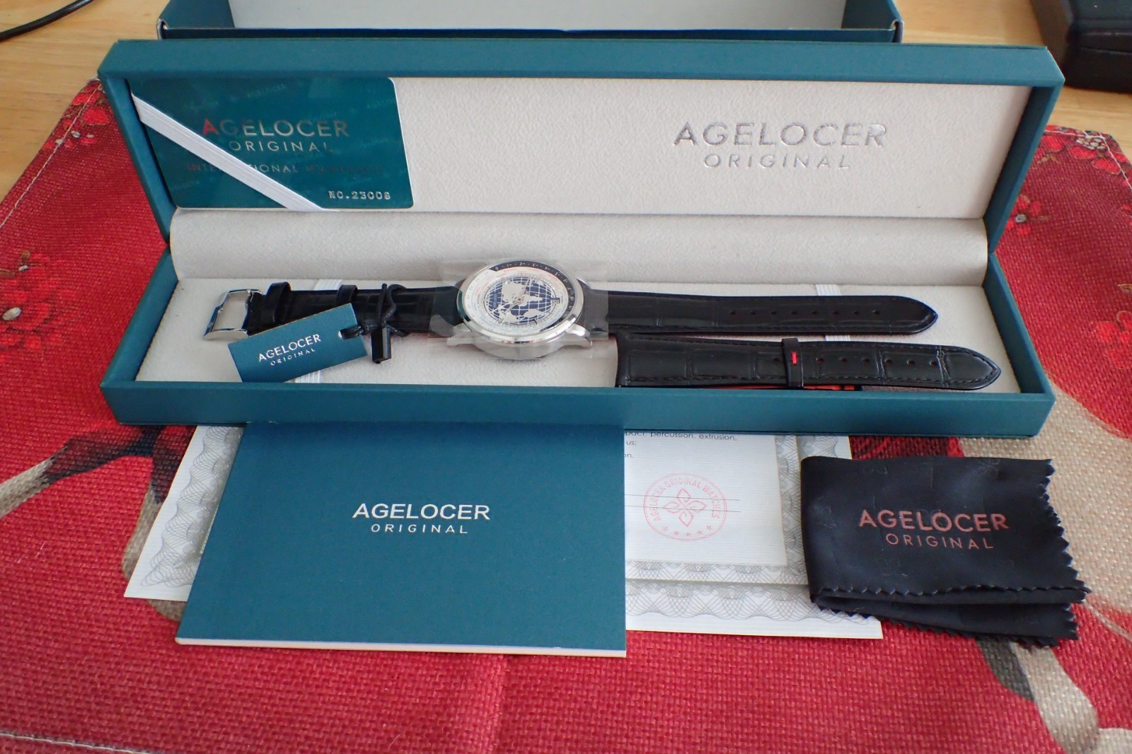 Agelocer World Time Genuine Watch Men’s Luxury Automatic Mechanical Watch