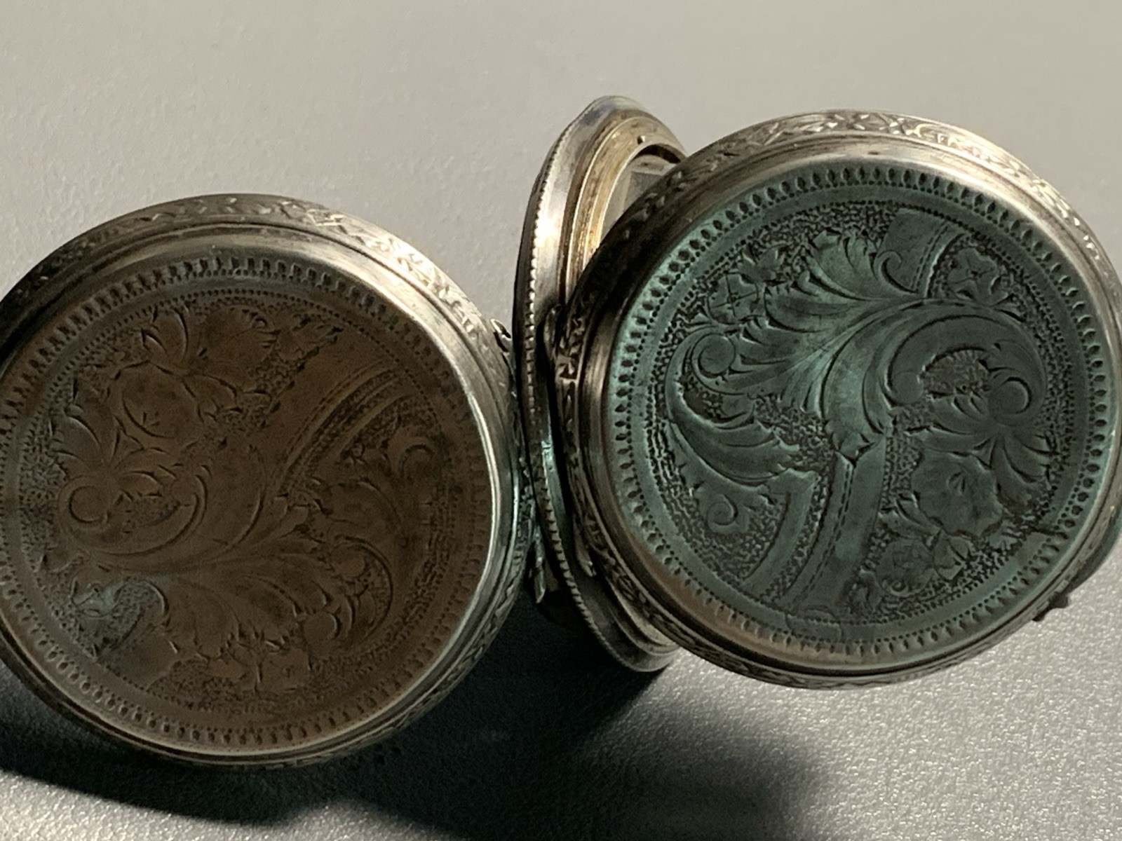 Vintage ANCRE 15 Rubis pocket watch Remontoir Ligne Droite Runs repair/parts