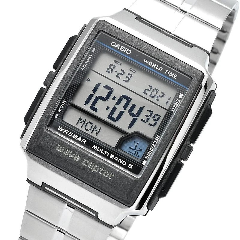 CASIO WAVE CEPTOR WV-59RD-1AJF Radio Atomic Digital Stainless Steel Men Watch