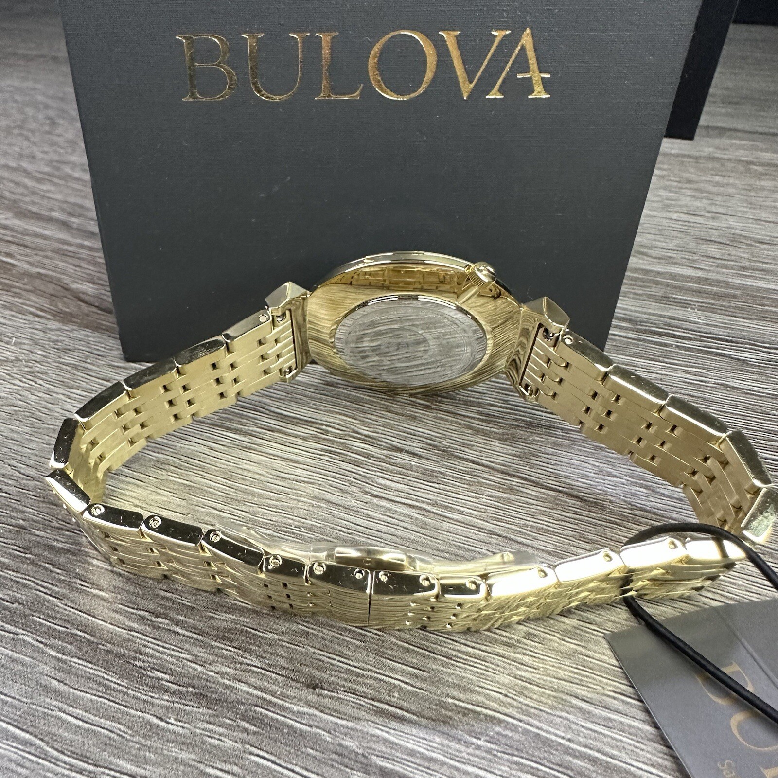NEW✅SLIM✅ Bulova Regatta Gold Stainless Steel Roman Numerals Men’s Watch 97A153