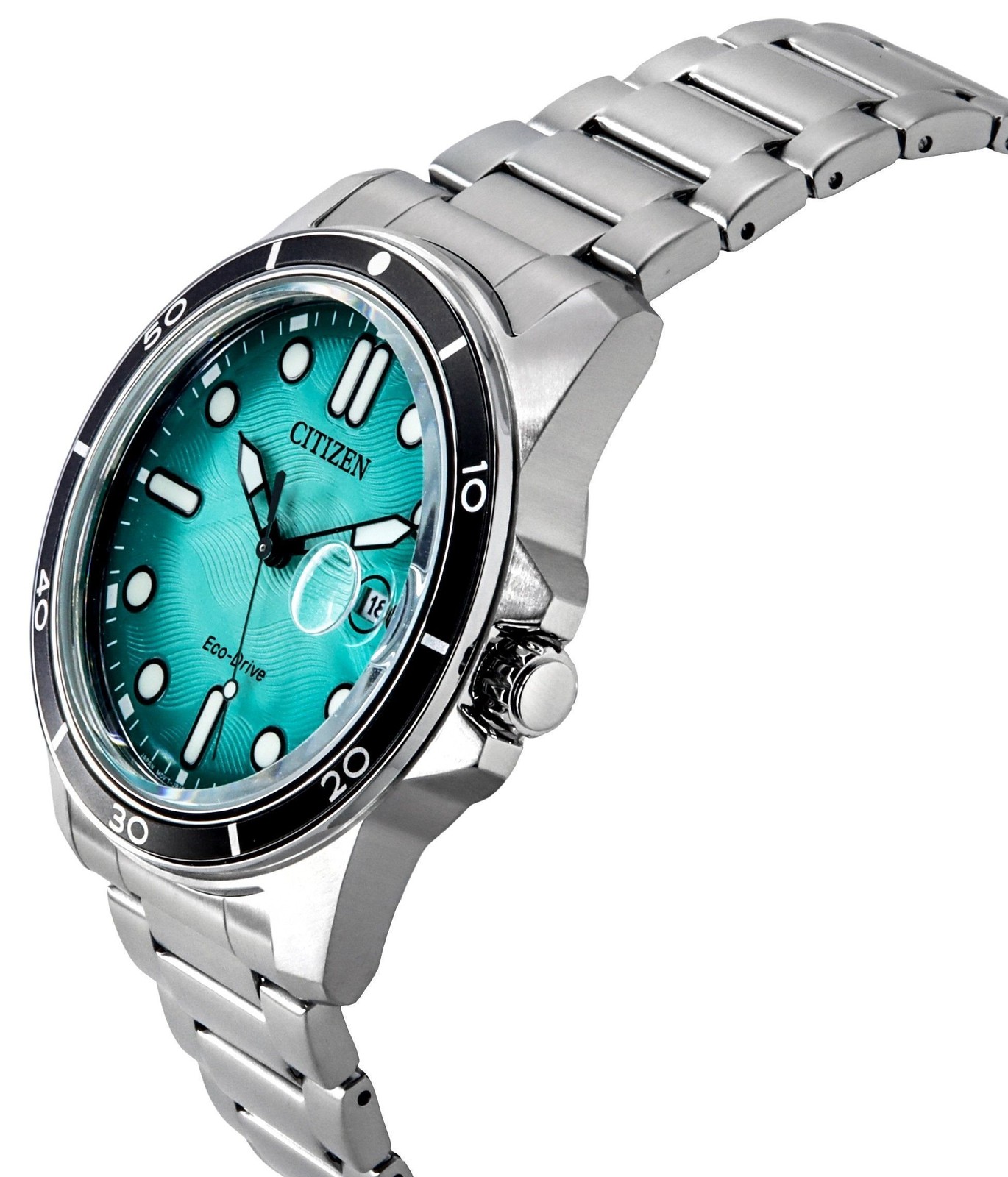 Citizen Marine Eco-Drive Turquoise Dial Sports 100M AW1816-89L Men’s Watch