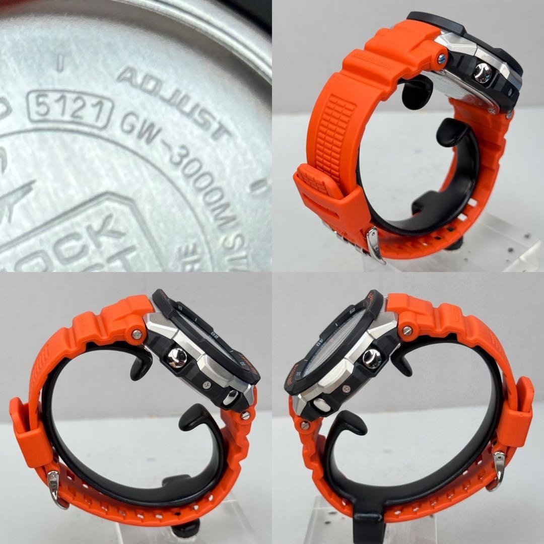Excellent condition G SHOCK Sky Cockpit Radio Solar GW 3000M Orange