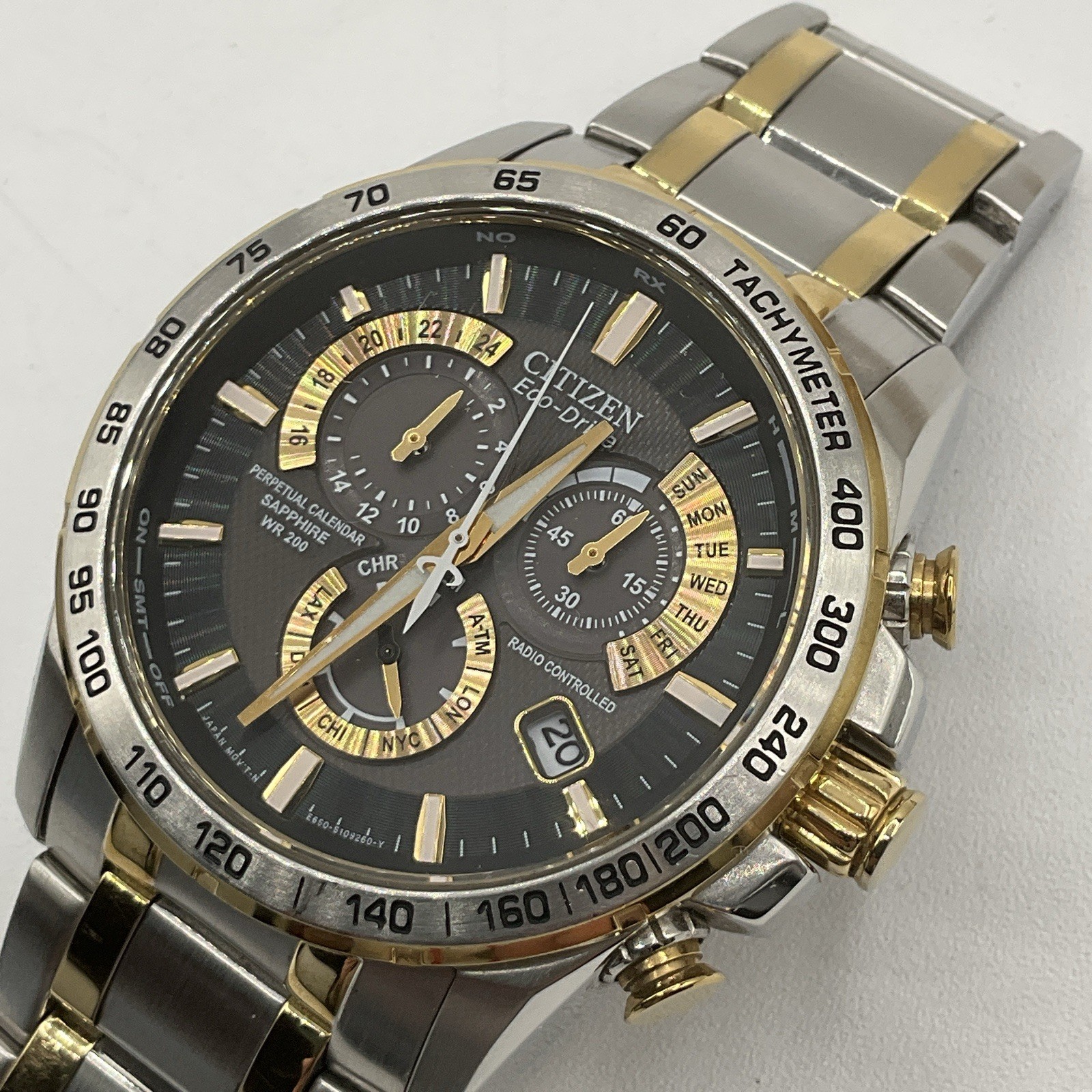 Citizen Eco-Drive E650-S075157 Perpetual Chrono Atomic Sapphire 42mm 20 BAR