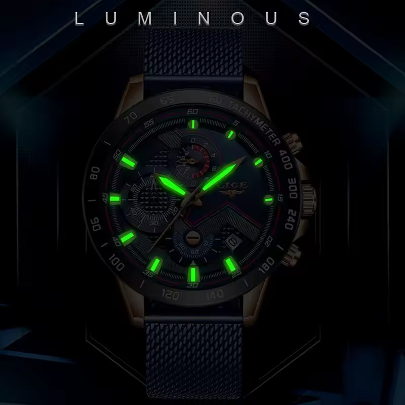 2025 New Fashion Casual Luxury Luminous Waterproof Men’s Quartz Watch