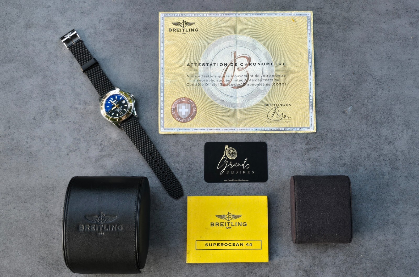 Breitling Superocean with Solid 18K Gold Bezel