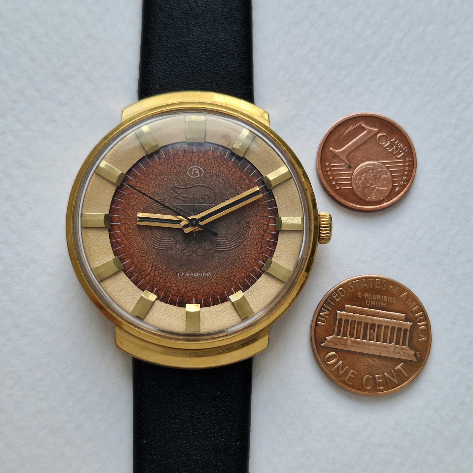 Vintage Soviet mechanical watch Vostok Olympics 80. Chistopol. USSR
