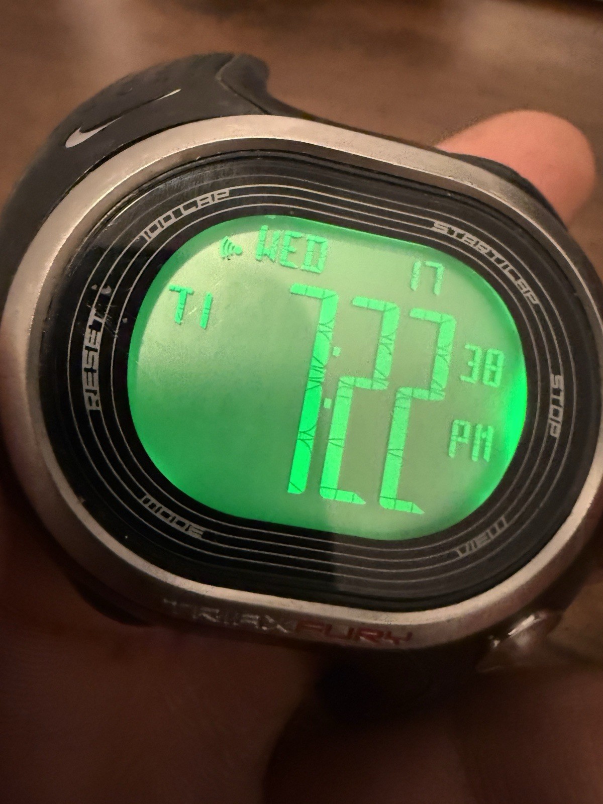 Nike Triax Fury Digital Sport Watch Black Polymer Band